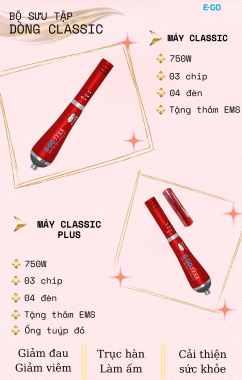 MÁY TERAHERTZ E-GO TERA - DÒNG CLASSIC (BẢN NÂNG CẤP)