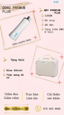 MÁY TRỊ LIỆU LƯỢNG TỬ E-GO TERA - DÒNG PREMIUM PLUS