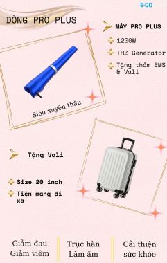 MÁY TRỊ LIỆU LƯỢNG TỬ  E-GO TERA - DÒNG PRO PLUS