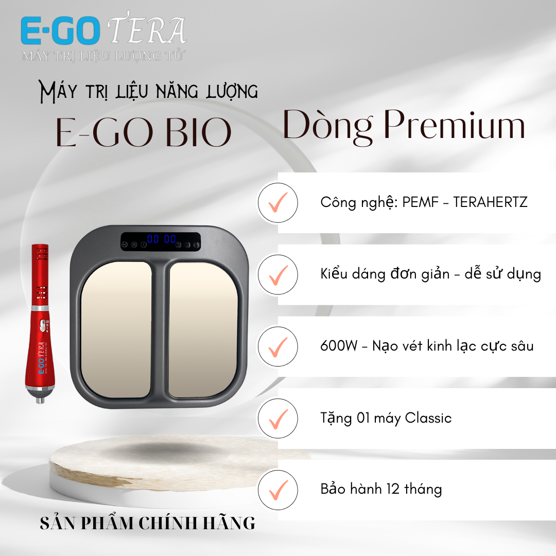 MÁY TRỊ LIỆU NĂNG LƯỢNG E-GO BIO - DÒNG PREMIUM 